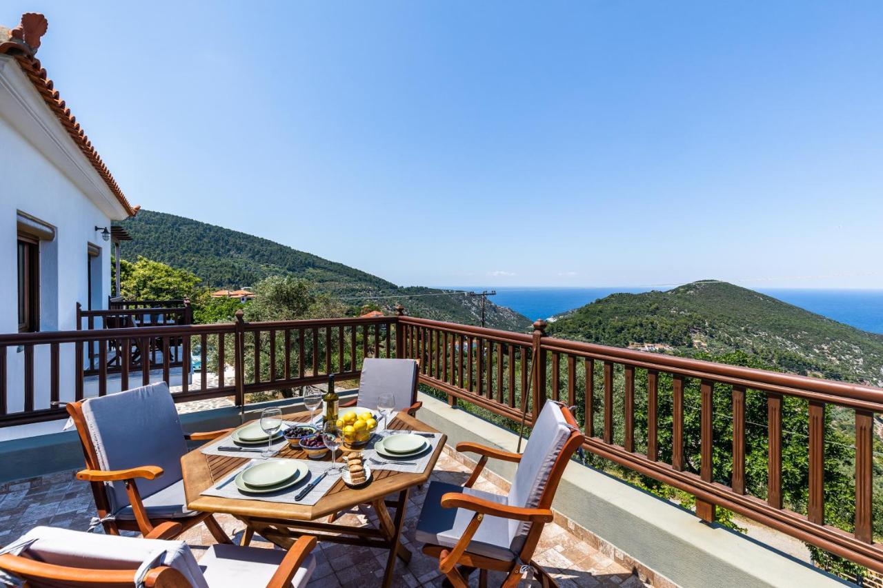 Villa Margini, Aegean Views , Pool Villa, Skopelos Buitenkant foto