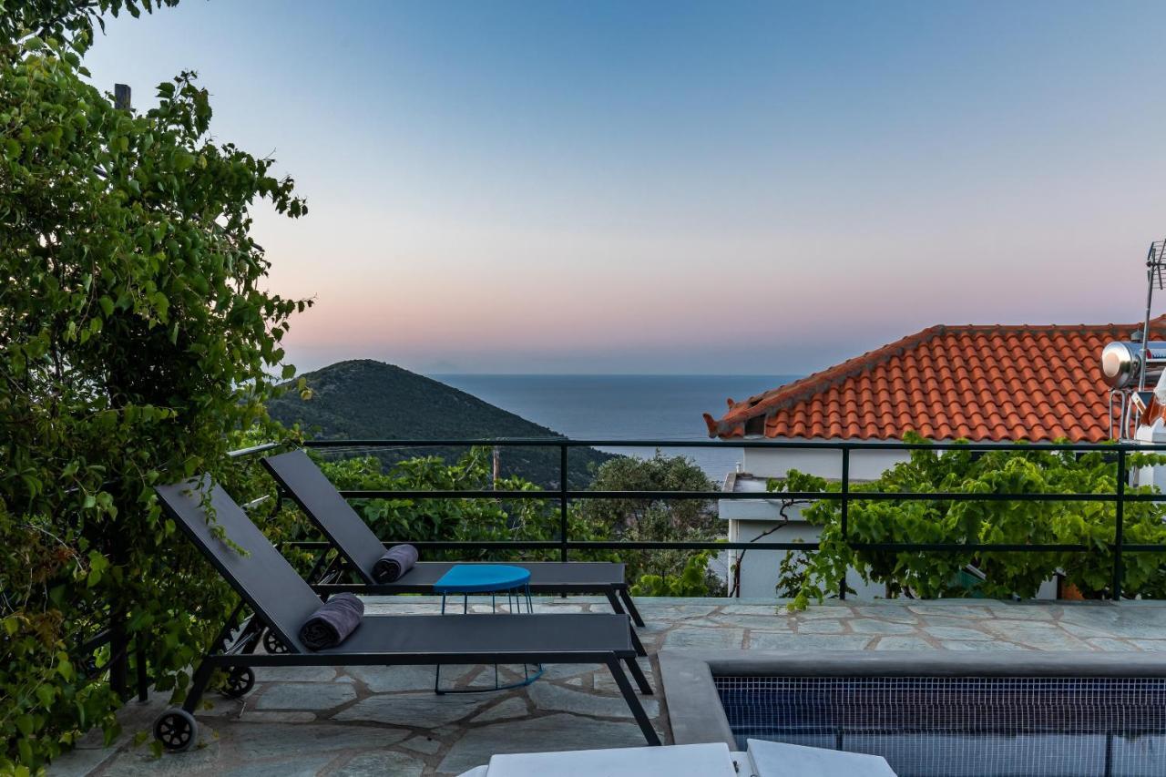 Villa Margini, Aegean Views , Pool Villa, Skopelos Buitenkant foto